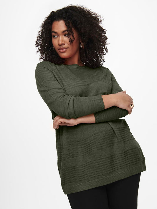 CARAIRPLAIN L/S PULLOVER KNIT NOOS