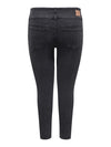 CARANNA - Højtaljet Ankel Jeans - Noos