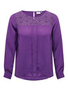CARALICE L/S LACE TOP WVN