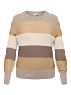CARNEW DARIA L/S STRIPE PULLOVER KNIT