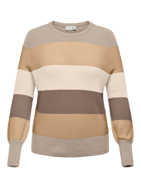 CARNEW DARIA L/S STRIPE PULLOVER KNIT