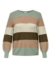 CARNEW DARIA L/S STRIPE PULLOVER KNIT