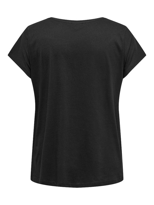 CARLULA S/S O-NECK RHINESTONE TOP - 112
