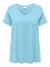 CARBONNIE -T-shirt med A-form- NOOS