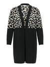 CARJADE ZEBRA L/S CARDIGAN KNIT NOOS