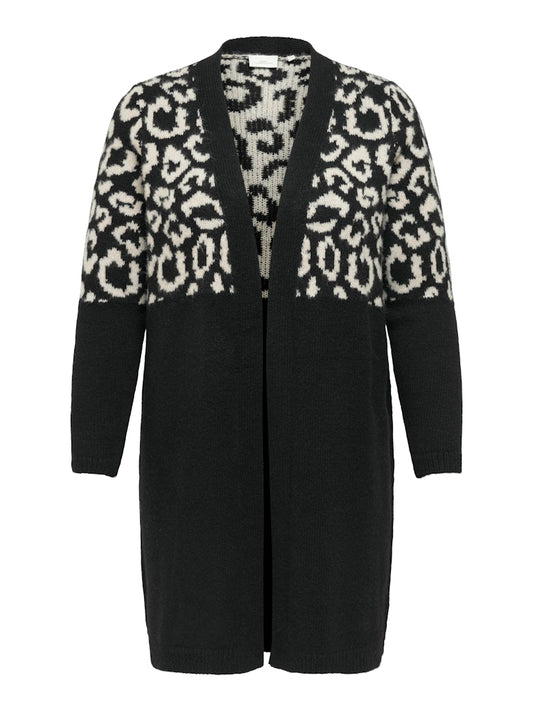 CARJADE ZEBRA L/S CARDIGAN KNIT NOOS