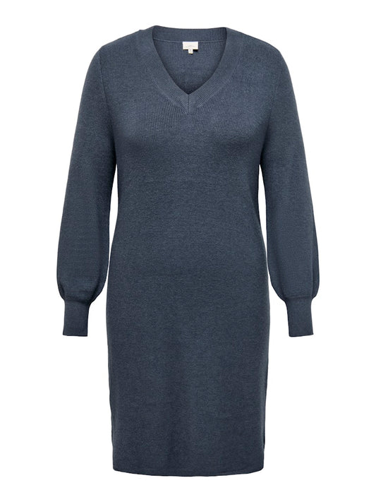 CARKATIA LS V-NECK DRESS KNIT NOOS