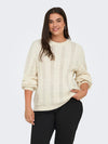 CARRUBINA - Kabel Strikbluse - NOOS