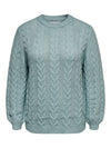 CARRUBINA - Kabel Strikbluse - NOOS
