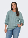 CARRUBINA - Kabel Strikbluse - NOOS