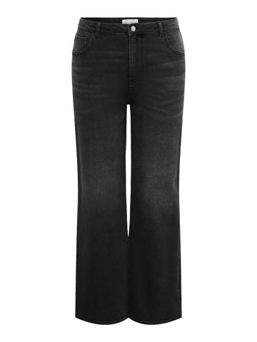 CARZENIA - Sorte Jeans med Vidde