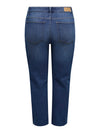 CARELLIE - Blå Mom Ankel Jeans