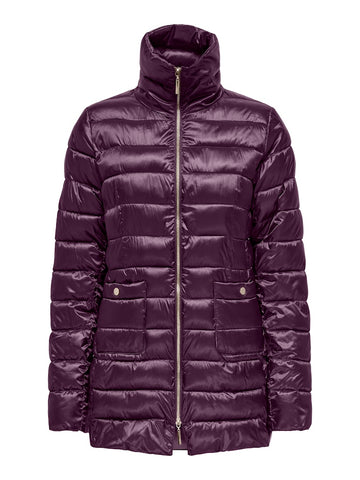 CARVEGA - Quiltet Mauve Wine Jakke