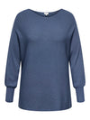 CARNEW ADALINE - Red & Indigo Strikbluse