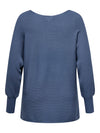 CARNEW ADALINE - Red & Indigo Strikbluse