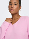 CARCAMILLA - V-NECK L/S PULLOVER KNIT - NOOS