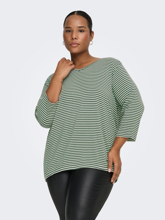 CarLina - Bluse med 3/4 Ærmer