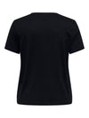 CARLENE - Sort Seashell T-shirt