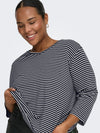 CarLina - Bluse med 3/4 Ærmer