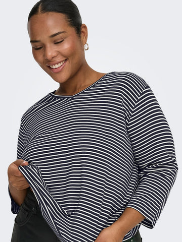 CarLina - Bluse med 3/4 Ærmer