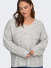 CARCAMILLA - V-NECK L/S PULLOVER KNIT - NOOS