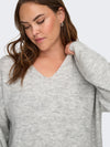 CARCAMILLA - V-NECK L/S PULLOVER KNIT - NOOS