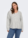 CARCAMILLA - V-NECK L/S PULLOVER KNIT - NOOS