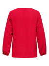 CarMetta - Bluse med V-hals