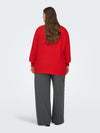 CARNEW ADALINE - Red & Indigo Strikbluse