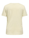 CarBea - T-shirt med V-hals - Off White