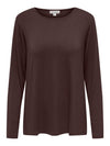 Carlonny - Basis Bluse - Brun