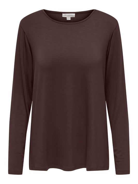 Carlonny - Basis Bluse - Brun