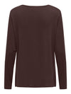 Carlonny - Basis Bluse - Brun