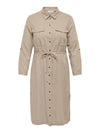 CARCARO LS LINEN SHIRT DRESS