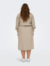 CARCARO LS LINEN SHIRT DRESS