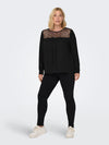 CARALICE L/S LACE TOP WVN