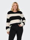 CARNEW DARIA L/S STRIPE PULLOVER KNIT