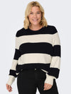 CARNEW DARIA L/S STRIPE PULLOVER KNIT