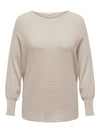 CARNEW ADALINE - BEIGE L/S PULLOVER KNIT - NOOS