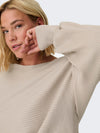 CARNEW ADALINE - BEIGE L/S PULLOVER KNIT - NOOS