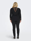 CARTILDE - Ribbluse med Blonde