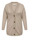 CARESLY LS KNAPP CARDIGAN KNT NOOS
