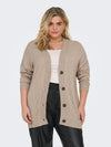 CARESLY LS KNAPP CARDIGAN KNT NOOS