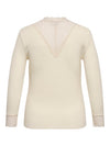 CARTILDE - Ribbluse med Blonde