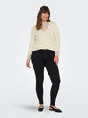CARTILDE - Ribbluse med Blonde