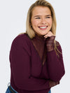 CARTILDE - Ribbluse med Blonde