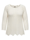 CARNOLA LIFE  - Strikbluse med 3/4 ærmer - Noos