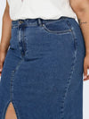 CARSIRI - DENIM NEDERDEL FRONT SLIDS - NOOS