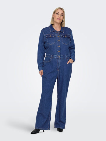 CARPOPPY L/S DNM JUMPSUIT