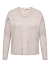 CARCAMILLA - V-NECK L/S PULLOVER KNIT - NOOS